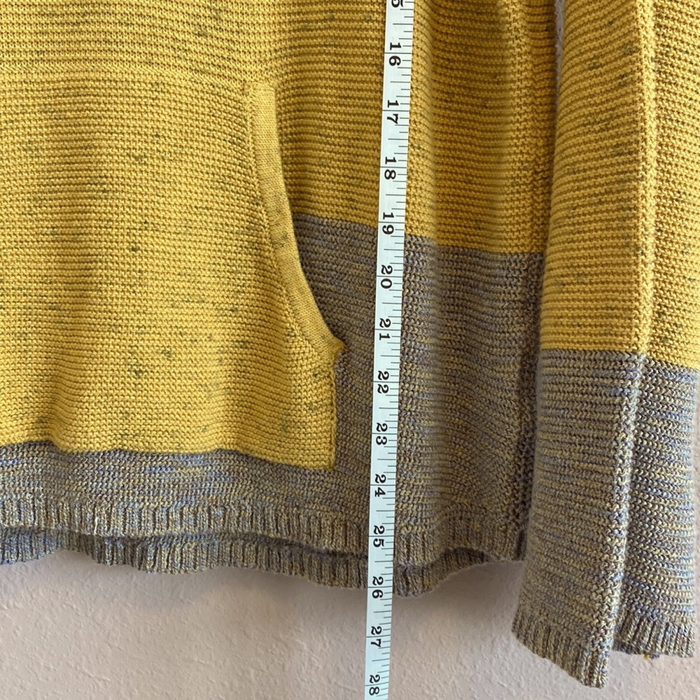 prAna Crystal Beach sweater size M Yellow and purple - Picture 6 of 12